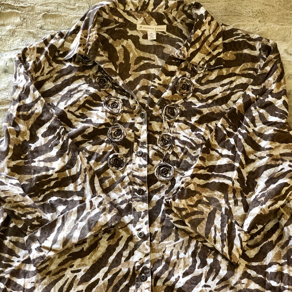 JM Collection 3/4 sleeve Top